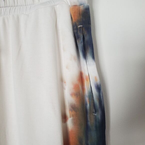 COLSIE Jogger Set XL Pants Cropped Hoodie Top Terry Soft Tie Dye Blue Wh… - Picture 10 of 14